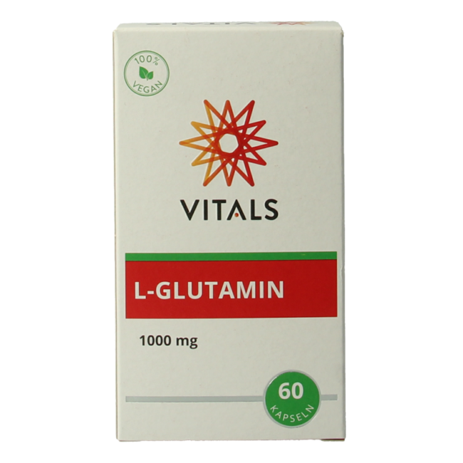 Vitals L-Glutamina 1000mg 60 Cápsulas