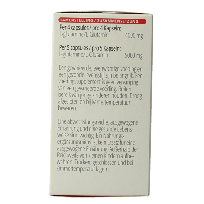 Vitals L-Glutamina 1000mg 60 Cápsulas