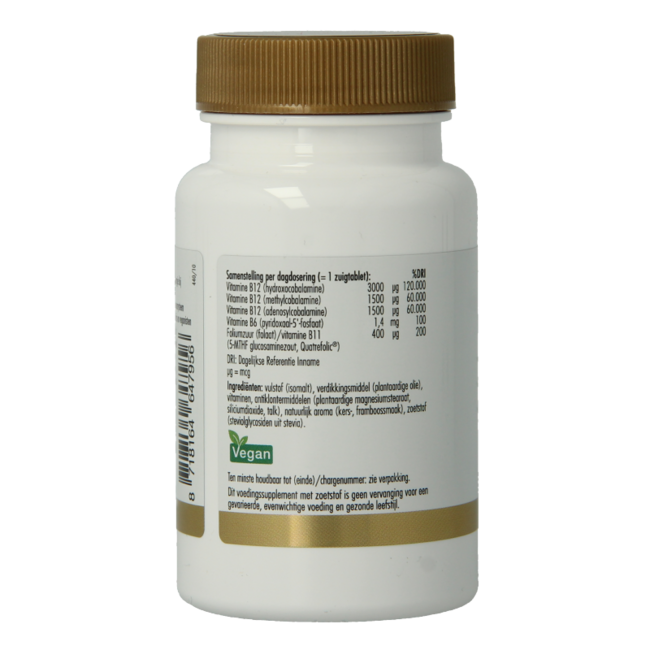 Vitamina B12 6000mcg vega 60 comprimidos para chupar