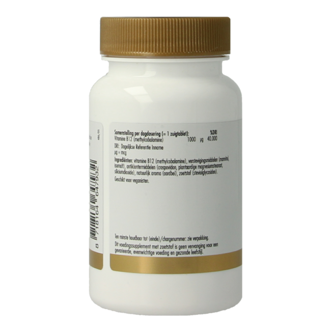 Vitamina B12 1000mcg vegana 100 comprimidos para chupar