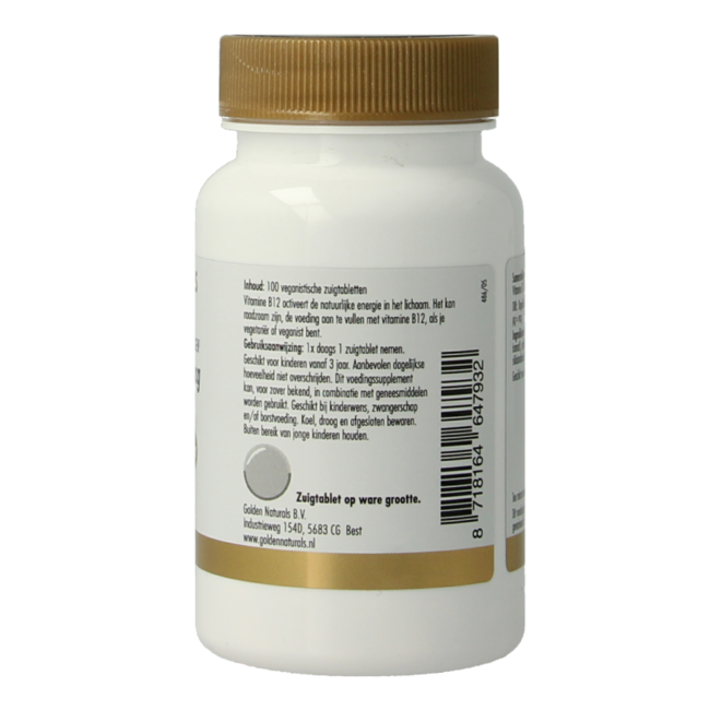 Vitamina B12 1000mcg vegana 100 comprimidos para chupar