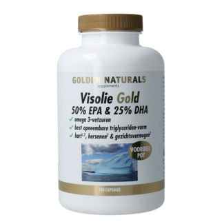 Golden Naturals Olej rybi gold 50% EPA & 25% DHA 180 kapsułek softgel