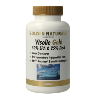 Golden Naturals Visolie gold 50% EPA en 25% DHA 60 Softgels