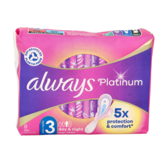 Always Always Sanitary pads platinum ultra night 8 pieces