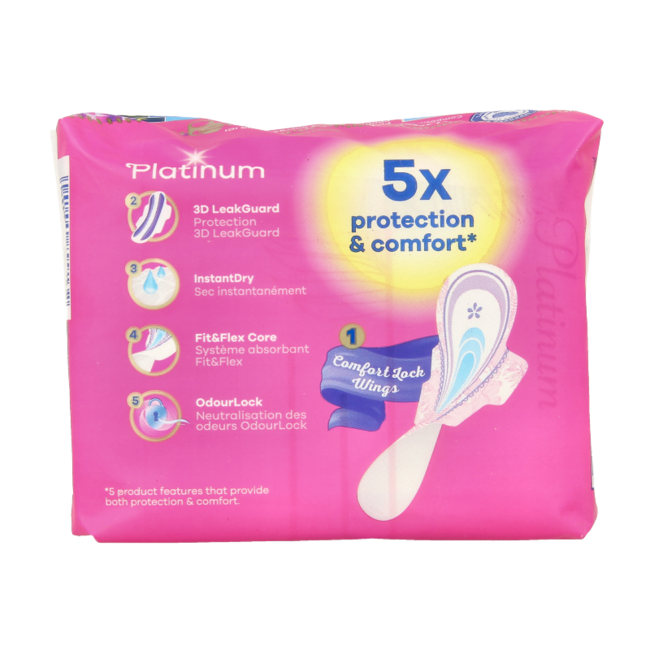 Always Sanitary pads platinum ultra night 8 pieces