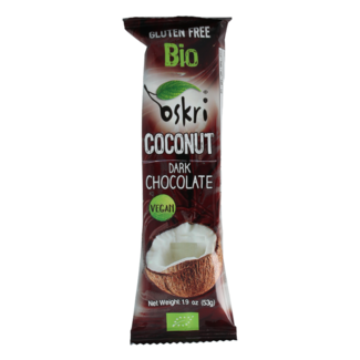 Oskri Oskri Chocolate dark coconut bio 53 Gram