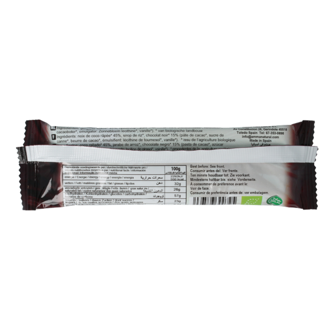 Oskri Chocolate dark coconut organic 53 Gram