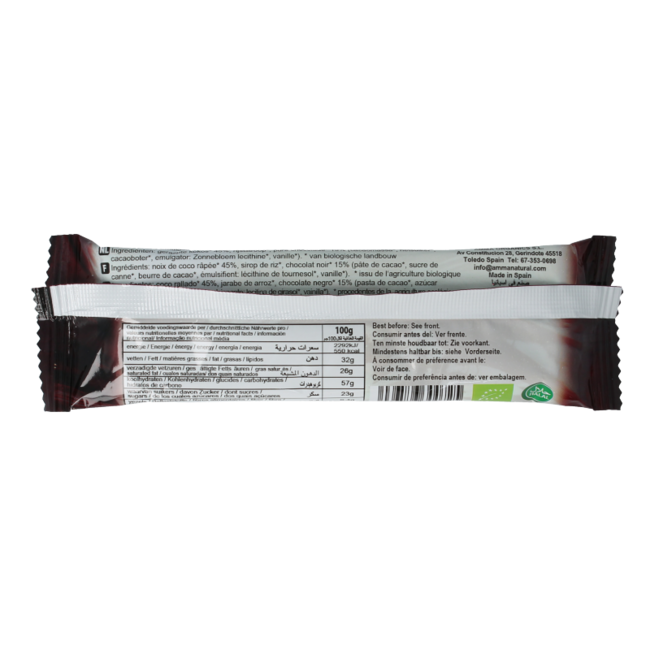 Oskri Cioccolato fondente cocco bio 53 Grammi