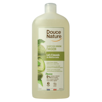 Douce Nature Douce Nature Shower Milk sweet almond organic 1 Litre