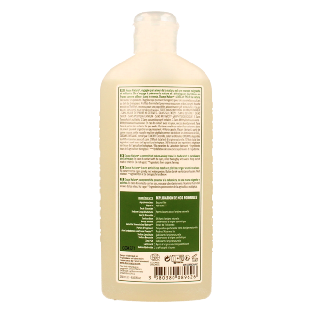Douce Nature Shower Gel Evasion Green Tea Organic 250 Millilitres