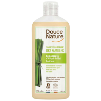 Douce Nature Douce Nature Shower Gel & Shampoo Family Lemongrass Organic 250 Millilitres