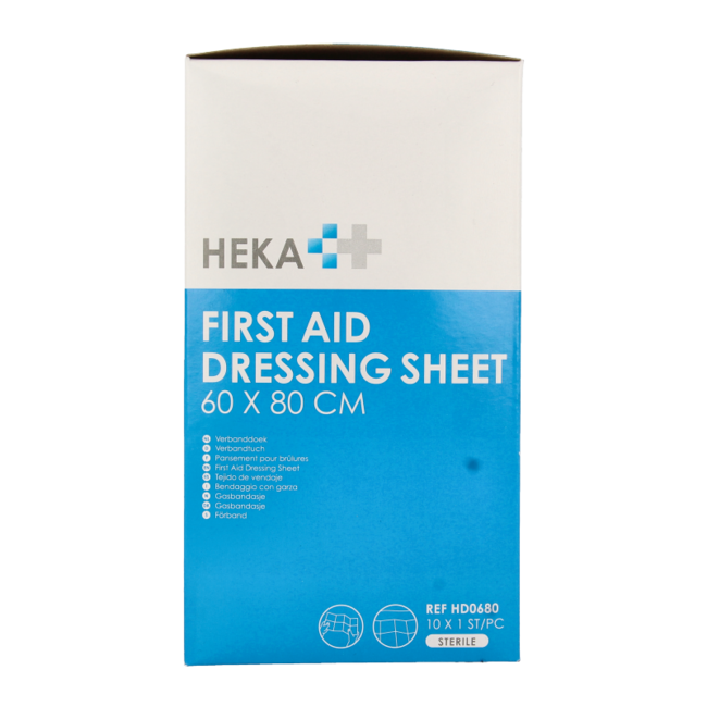 Heka Verbandtuch 60 x 80 cm, 10 Stück