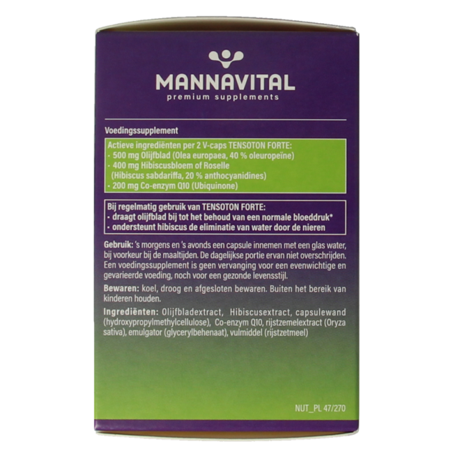 Mannavital Tensoton forte 60 Cápsulas vegetarianas