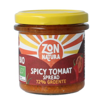 Zonnatura Zonnatura Crema de verduras tomate picante bio 135 gramos