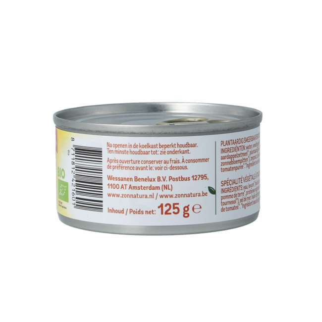 Paté vegetal natural bio 125 gramos