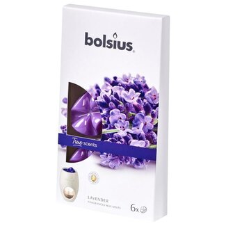 Bolsius Woski zapachowe Bolsius True Scents lawenda, 6 sztuk