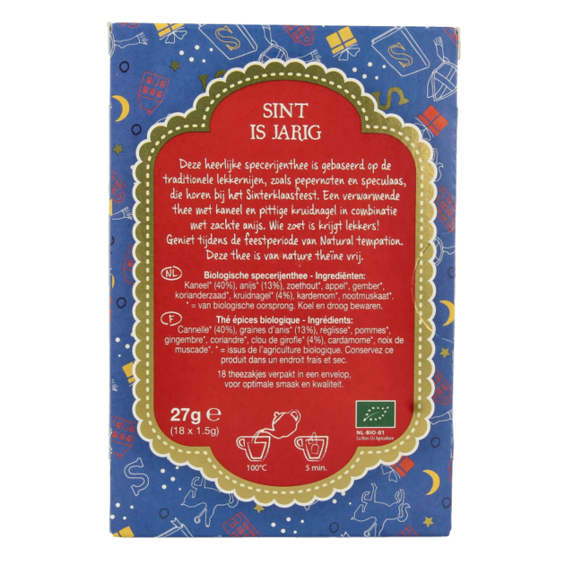 Sint is jarig bio 18 sachets