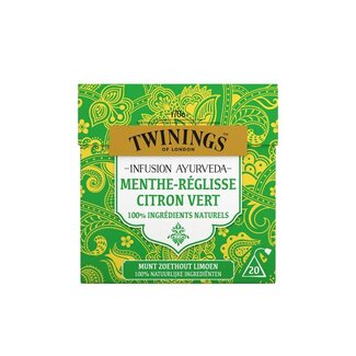 Twinings Twinings Ayurveda Menthe Réglisse Citron Vert 20 Sachets