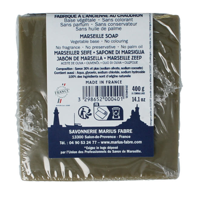 Mydło marsylskie Marius Fabre Savon d'Olive w folii 400 gram