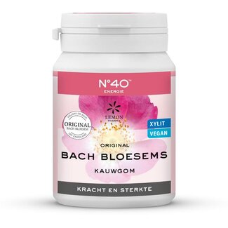 Bach Bloesem Chicle de Flores de Bach n.º 40 Fuerza y Vigor 60 Gramos