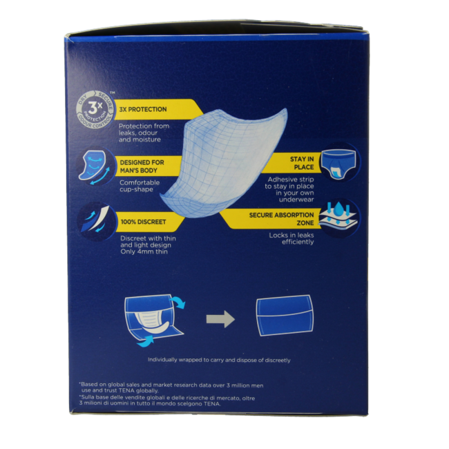 Tena Men Active Fit Livello 2, 10 Pezzi