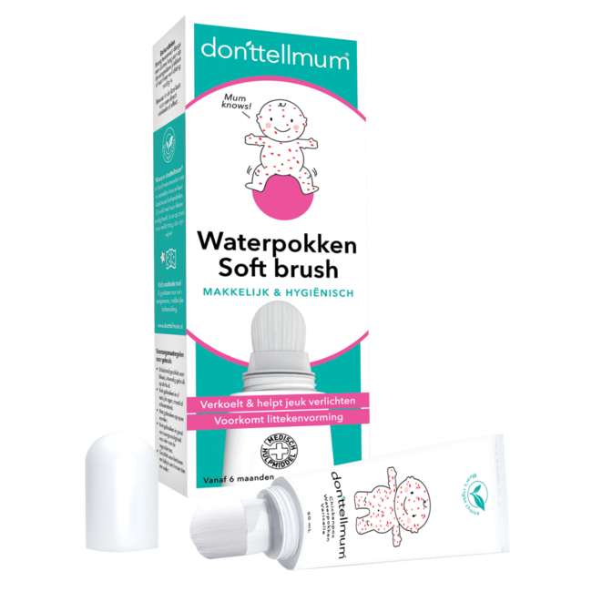 Donttellmum Waterpokken soft brush 50 Milliliter