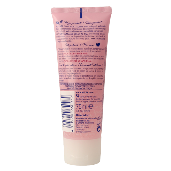 Exfoliante de arroz Nivea Essentials para piel seca 75 ml