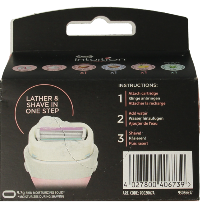 Lames Wilkinson Intuition Variety, lot de 4