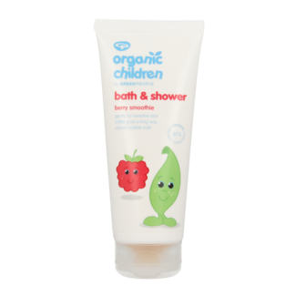 Green People Green People Organic children bath & shower gel berry smoothie 200 Millilitres
