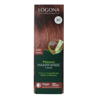 Logona Krem koloryzujący Logona 220 Bordeaux 150 mililitrów