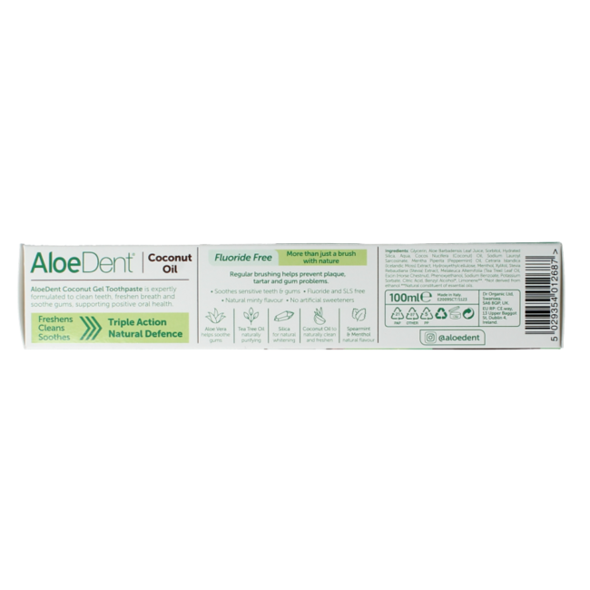 Aloe dent pasta de dientes coco 100 mililitros
