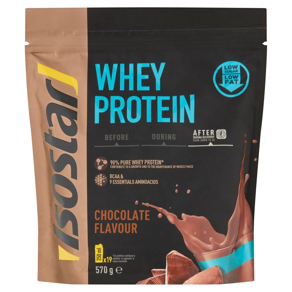 Isostar Proteine Whey Cioccolato 570g | Recupero Muscolare