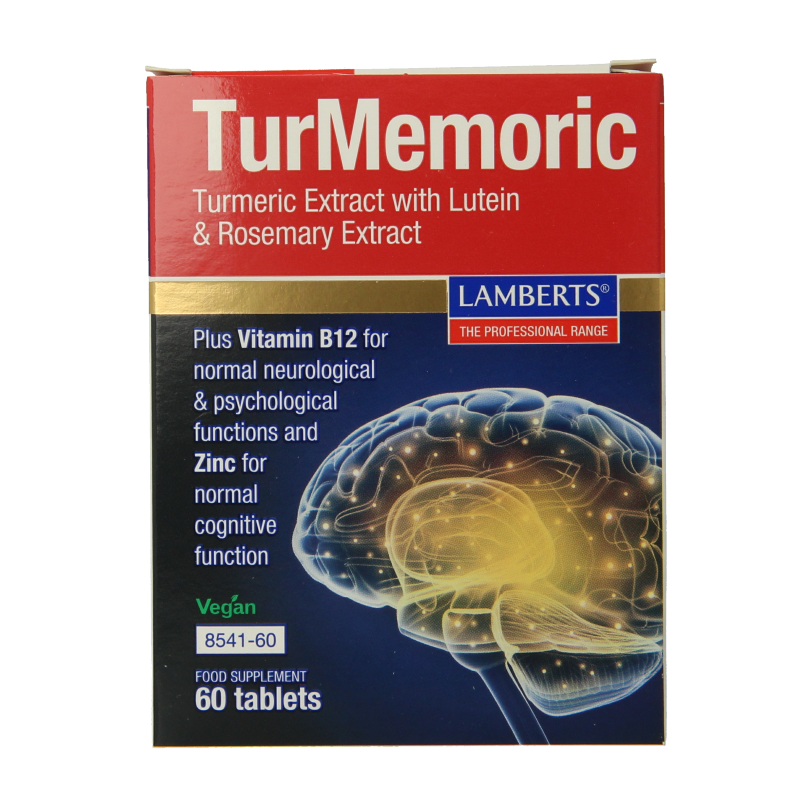 Lamberts Turmemoric: Curcuma, Luteina, B12 per Mente & Vista