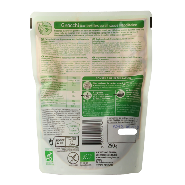 Ma Vie Sans Gnocchi Napolitana glutenvrij bio 250 Gram