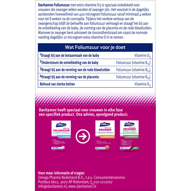 Davitamon Folic Acid Vitamin D 84 Tablets