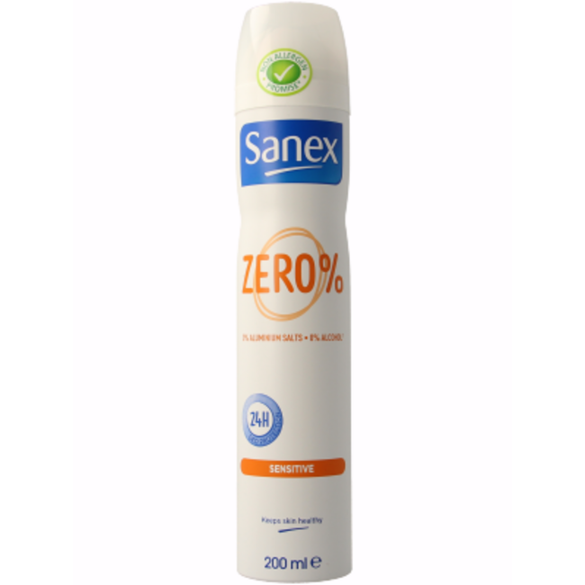Sanex Deodorantspray Zero % Sensitive 200 Milliliter