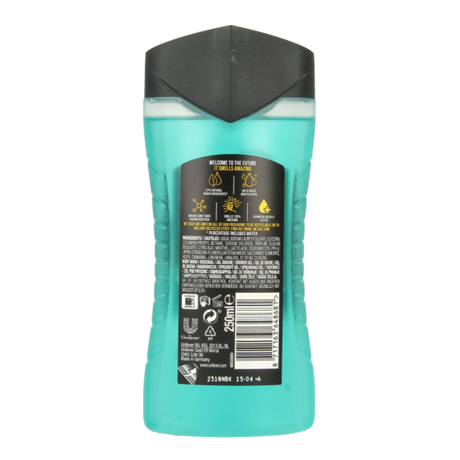 AXE Gel de ducha ice chill 250 mililitros