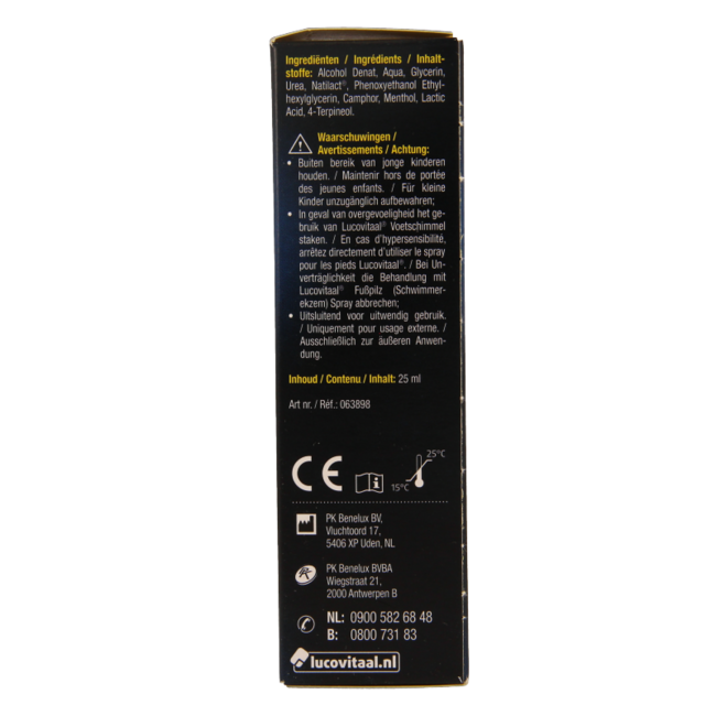 Lucovitaal Spray per Piede d'Atleta (Tinea Pedis) 25 Millilitri