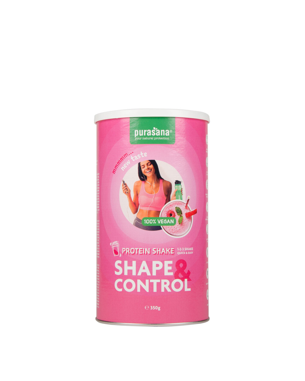 Purasana Shape & Control Frullato Proteico Fragola-Lampone