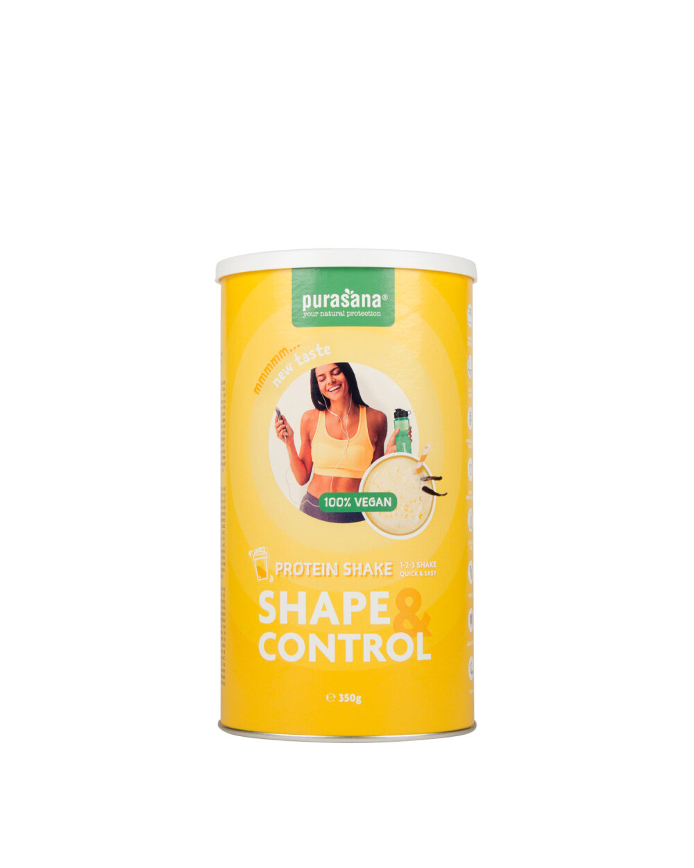 Purasana Shape & Control Shake Proteico Vegano Vaniglia