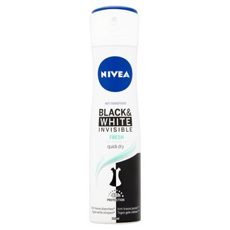Nivea Nivea Deodorante spray Invisible Black & White Fresh 150 Millilitri