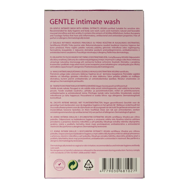 Gentle Day Intimate Wash Gel 250 Millilitres