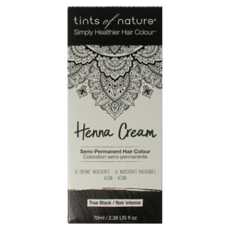 Tints Of Nature Tints Of Nature Henna crema negro semipermanente 70 mililitros