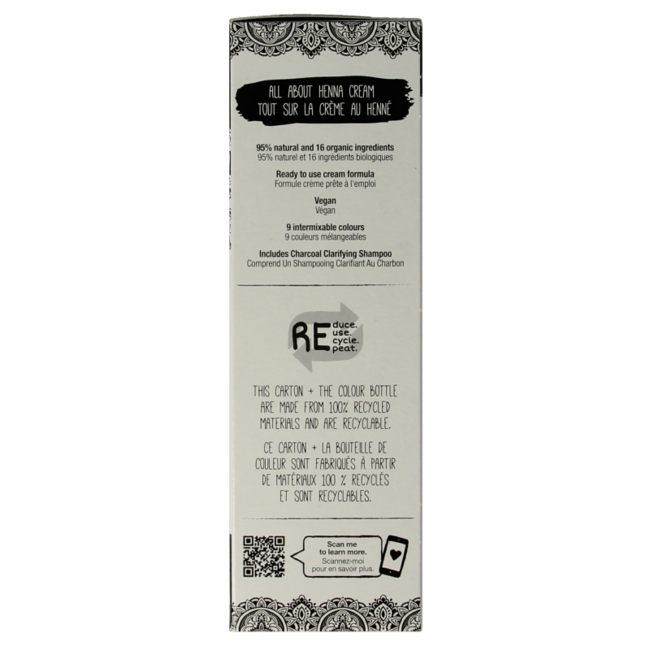 Tints Of Nature Henna Cream negro semipermanente 70 ml