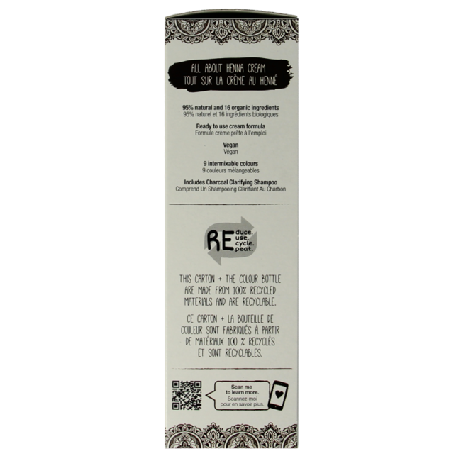 Tints Of Nature Crème au henné châtain foncé semi-permanente 70 ml