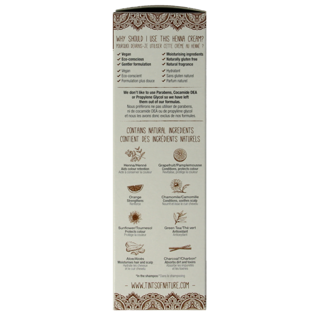 Tints Of Nature Crème au henné châtain doré semi-permanente 70 ml