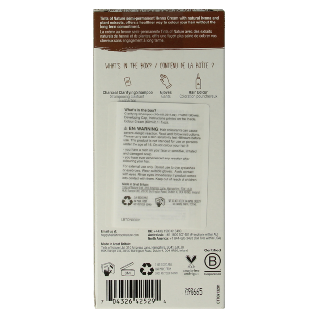 Tints Of Nature Henna Cream goldbraun semi-permanent 70 Milliliter