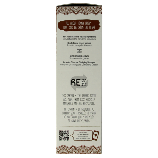 Tints Of Nature Crème au henné châtain doré semi-permanente 70 ml