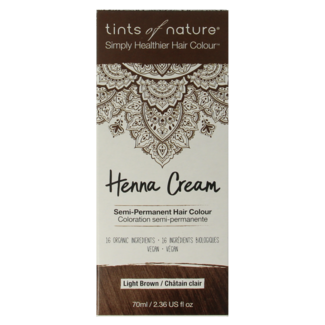 Tints Of Nature Tints Of Nature Henna Creme Hellbraun semi-permanent 70 Milliliter