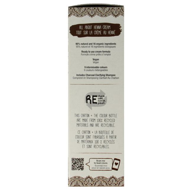 Tints Of Nature Crème au henné châtain clair semi-permanente 70 ml